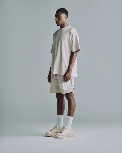 Line logo tshirt Cream