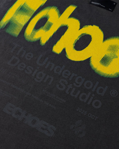 Echoes Echo Tshirt Old Washed Gray